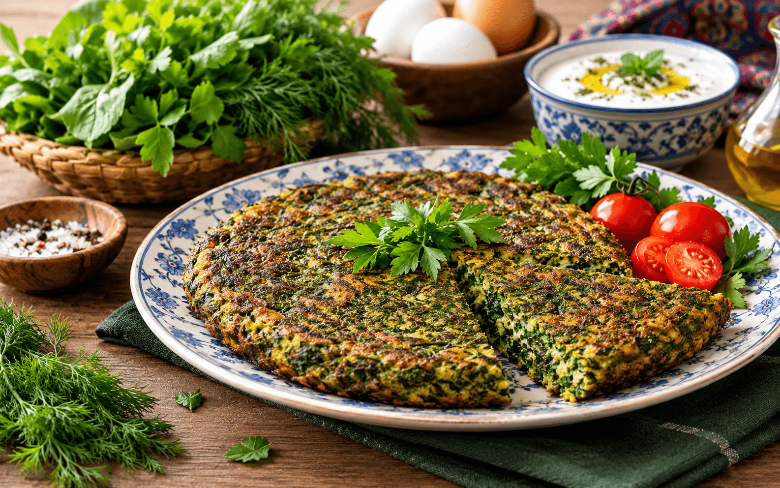 طرز تهیه کوکو سبزی خوشمزه و مقوی + نکات مهم