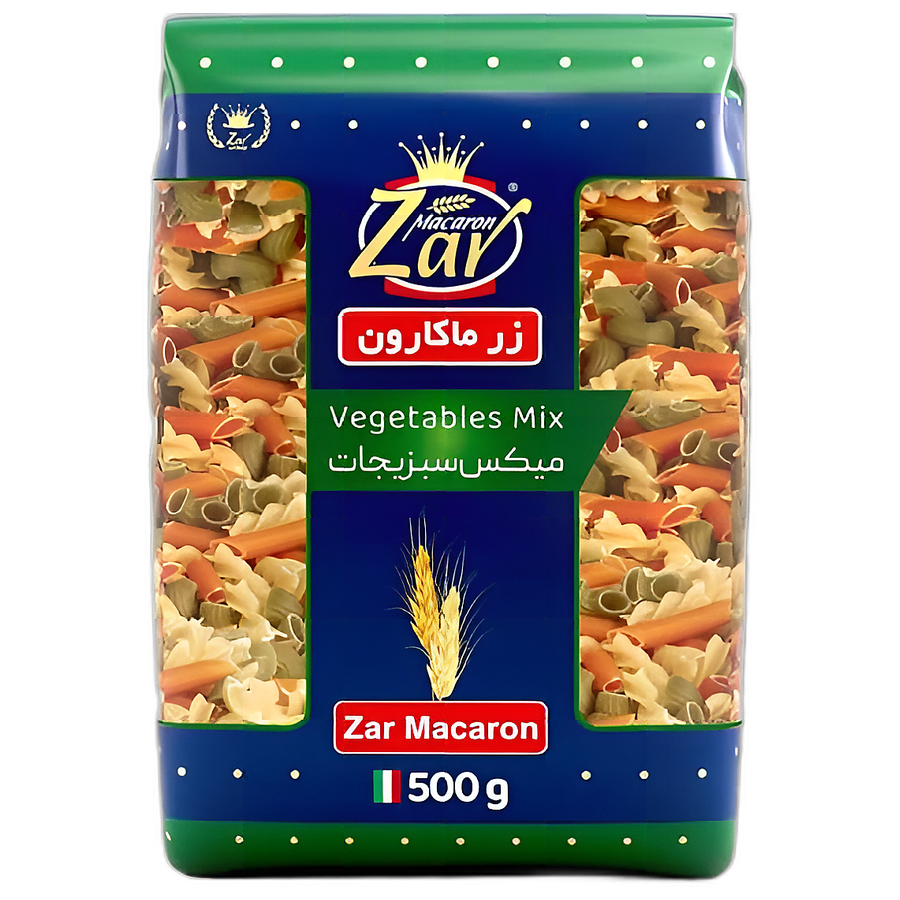 زر ماکارون فرمی مخلوط سبزیجات 500 گرم