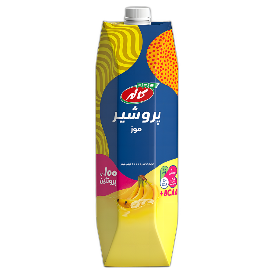 کاله شیر پروتئینه موز 1000 میل