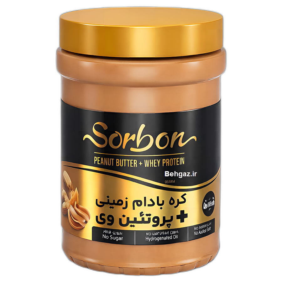 سوربن کره بادام زمینی پروتئین وی 400 گرم