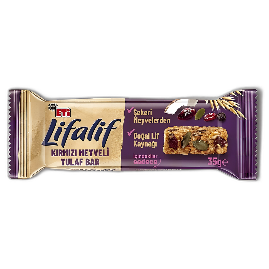 اتی لیفالیف غلات بار جو دو سر میوه های قرمز 35 گرم