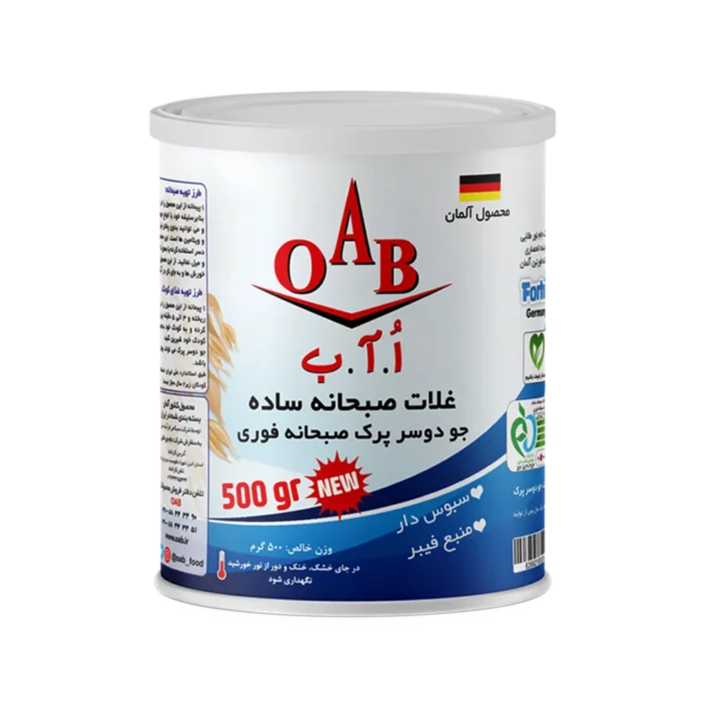 OAB جو دوسر پرک فوری قوطی فلزی 500 گرم