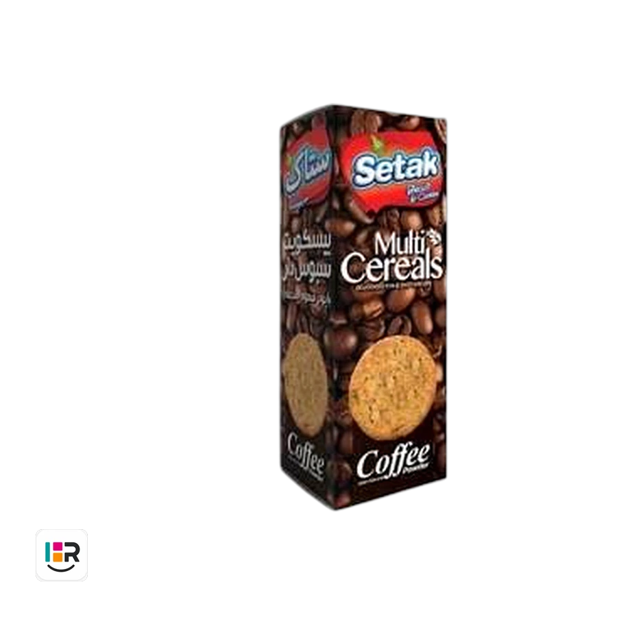ستاک بیسکوییت سبوس دار با پودر قهوه 300گرم