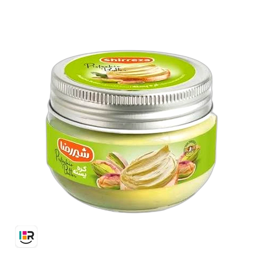 شیررضا کره پسته شیشه 150 گرم