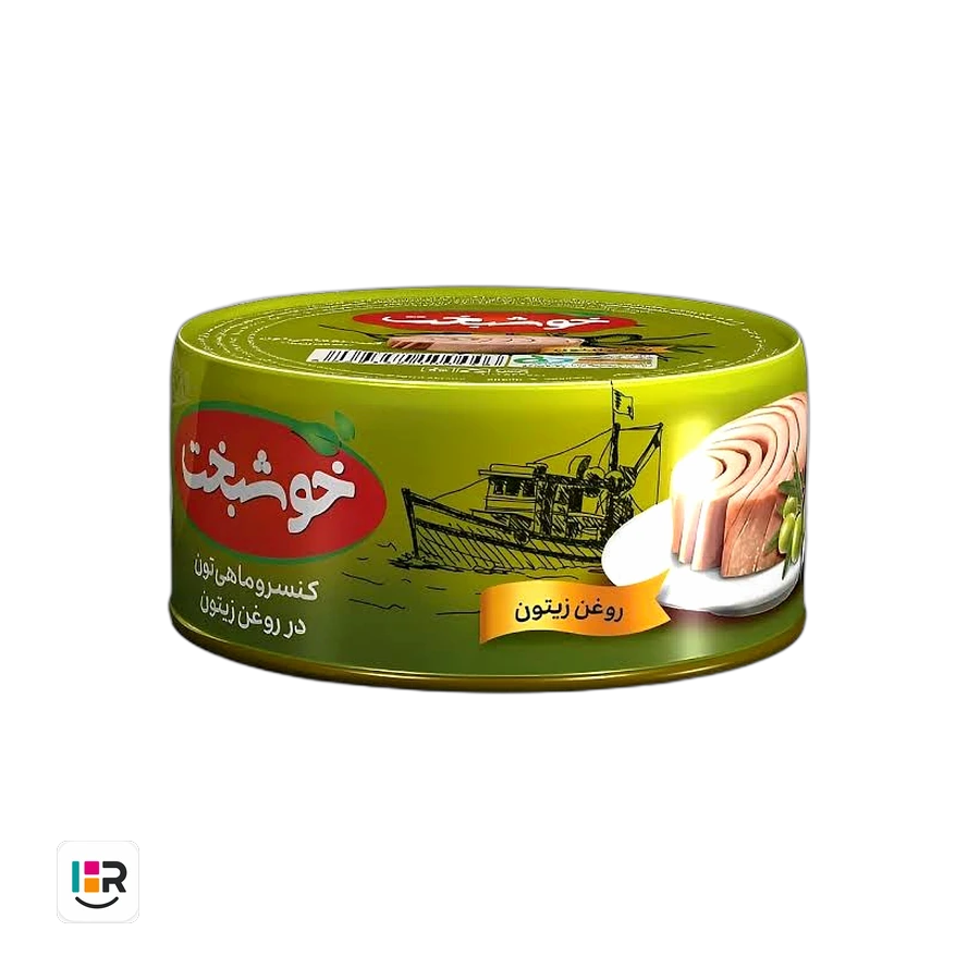 خوشبخت کنسرو ماهی تون زیتون 180 گرم