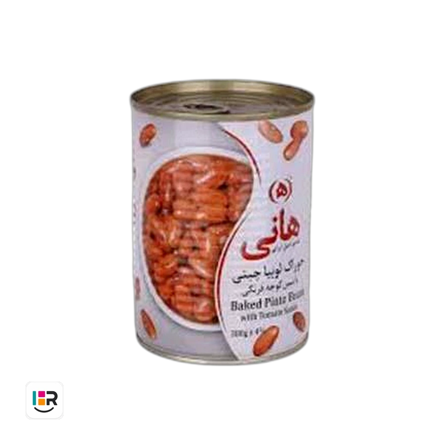 کنسرو لوبیا چیتی هانی با سس گوجه فرنگی ۳۸۰ گرمی