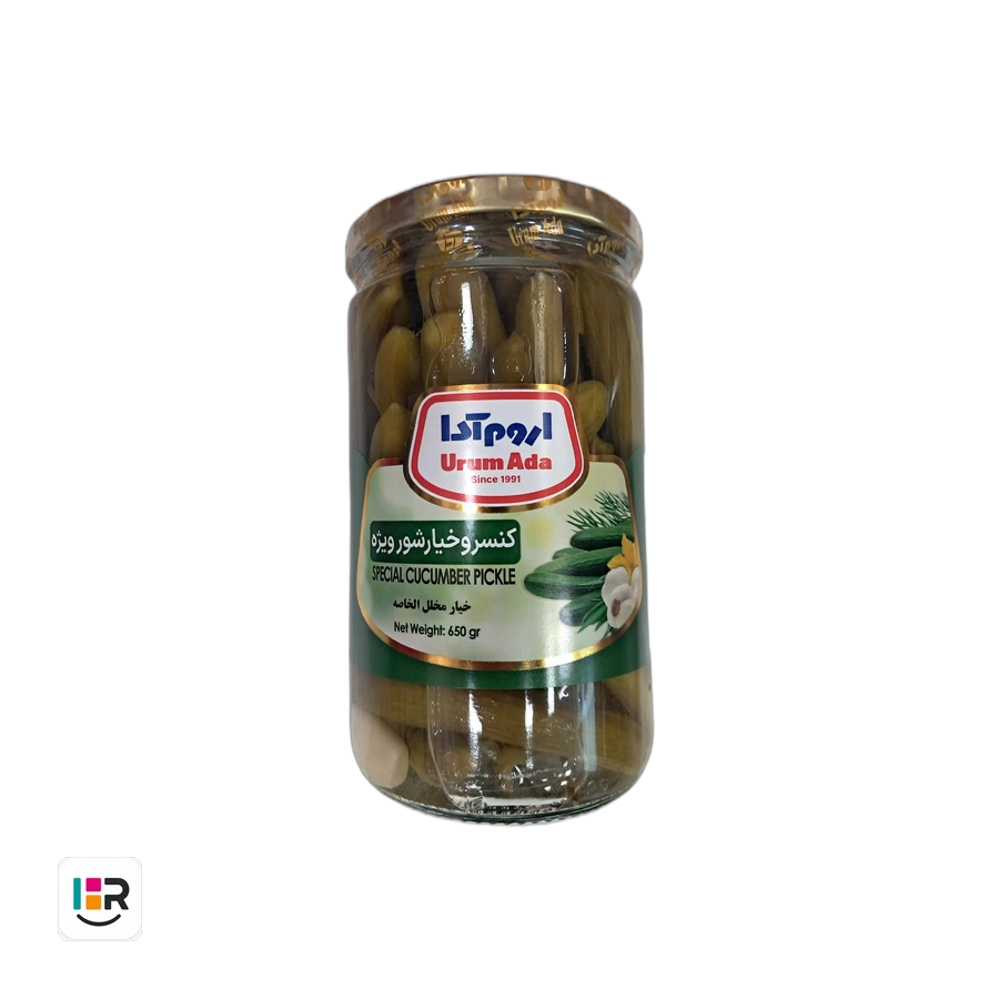 کنسرو خیارشور ویژه اروم آدا ۶۵۰ گرم
