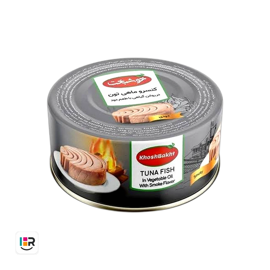 خوشبخت کنسرو ماهی تون دودی 180 گرم