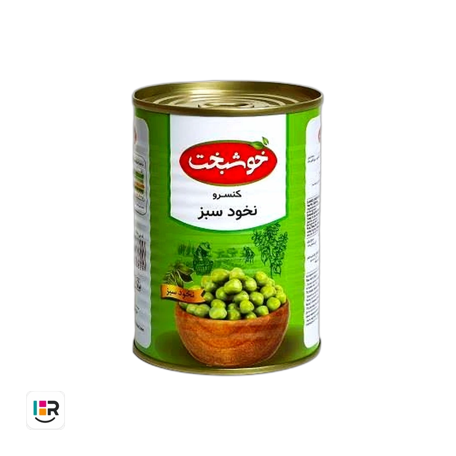 کنسرو نخود سبز خوشبخت ۳۸۰ گرمی