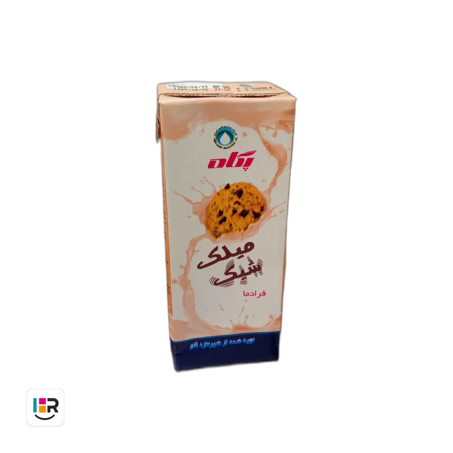 میلک شیک بیسکویتی پگاه پاکتی ۲۰۰ میلیلیتری