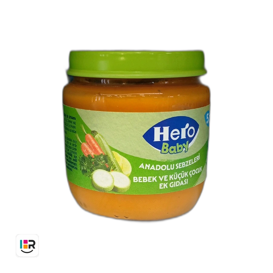 غذای کودک هویج و سبزیجات Hero baby ۱۲۵ گرمی