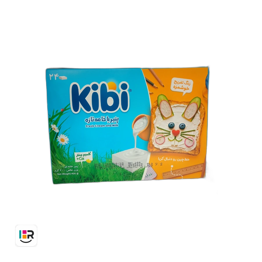 پنیر کیبی خامهای ۴۰۰ گرمی ۲۴ عددی
